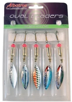 Albatros Spinnerset Ovale Blinkers 5 Stuks