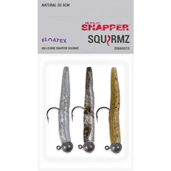 Korum Snapper Floatex Squirmz 5cm (5g) Size 1 (3 Stuks) 2 Korum Snapper Floatex Squirmz 5cm (5g) Size 1 (3 Stuks) - Afbeelding 2