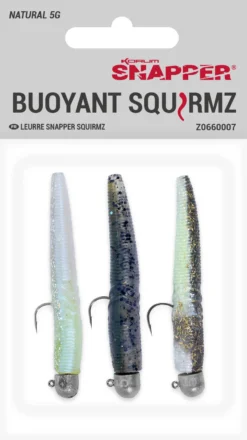Korum Snapper Floatex Squirmz 7,5cm (5g) Size 1 (3 Stuks) -Aanbevolen Winkels Voor Visbenodigdheden Korum Snapper Floatex Squirmz 75cm 5g Size 1 3 stuks Natural