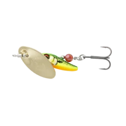 Savage Gear 3D Sticklebait Spinner #2 7,3g -Aanbevolen Winkels Voor Visbenodigdheden Savage Gear 3D Sticklebait Spinner Sinking Firetiger Gold