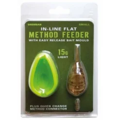Drennan In-line Flat Method Feeder Compleet Met Mal